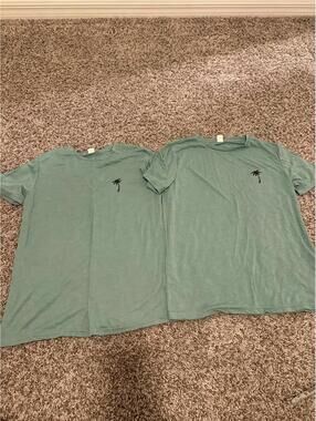 SHEIN Boys Green Casual T-Shirts Lot of 2 Size XL (13/14)